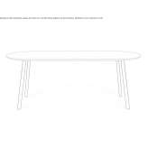 Oval wooden table Gailitz