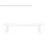 Rectangular walnut table Kenwood