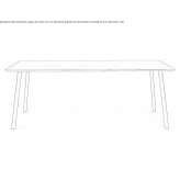 Rectangular wooden table Gailitz
