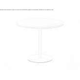 Round table made of wooden veneer Limon