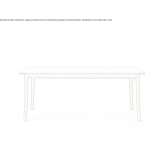 Rectangular table made of wooden veneer Ramsey