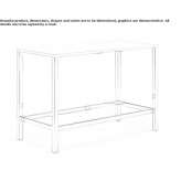 Rectangular high table Coloso