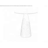 Handmade table made of tempered glass and granite Sellye