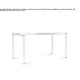Foldable rectangular table that can be stacked Garnay