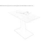 Dining table made of steel and wood Coligny