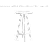 Round table with plates Miechow