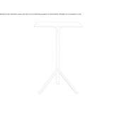 Folding high table Canzo