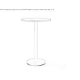 Round high table Divnoye