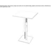 Square or round table made of solid wood Morella