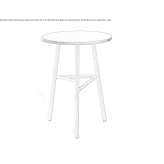 Round wooden high table Wymiarki