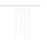 High beech table Porohy