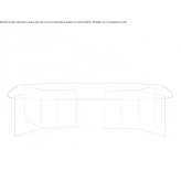 Rectangular table made of tempered glass Iazu