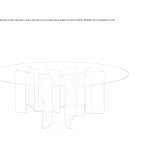 Round table made of tempered glass Kamanje