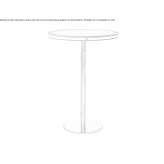 Round high table made of carbon fiber Indiana