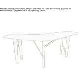 Wooden high table Borsbeek