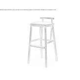 Wooden bar stool with integrated cushion Westby