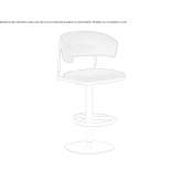 High stool with footrest Mariupol