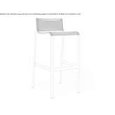 High stool made of aluminum and PVC Nisipari