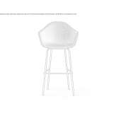 High fabric stool with footrest Negrelos