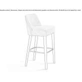 High fabric stool Sulecin