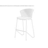 High fabric stool with footrest Radnevo