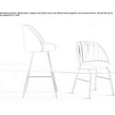 High stool with backrest Shepshed