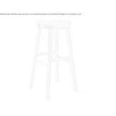 Wooden stool with footrest Slough
