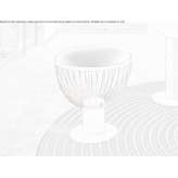 Round marble coffee table in a modern style Saix