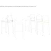 Polypropylene stool Barroso