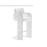 Fabric bar stool with armrests Elhovo