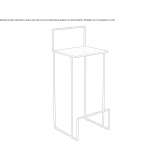 High iron stool Novagli
