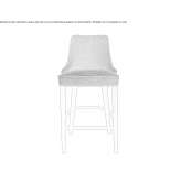High fabric stool Lerwick