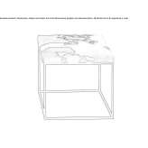 Dacron® upholstered stool Mebane