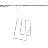 High base stool for sleds Meilen