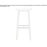 A tall wooden stool Mogilany