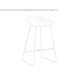 A sleigh-shaped stool with an integrated cushion Strigova