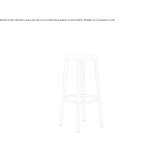 Wooden stool Itacare