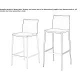 High upholstered stool Smarves
