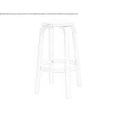 A tall wooden stool Melan
