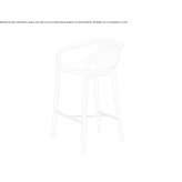 Ash bar stool Rethem