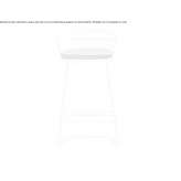 High, cantilever stool made of polypropylene Thal