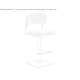 High stool with footrest Camilaca
