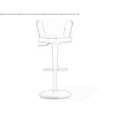 High stool with adjustable height Vineland