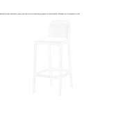 Wooden stool with footrest Eruh