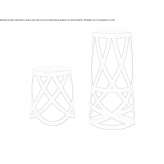 Plate stool Alcano