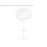 Taboret materiałowy z regulacją wysokości Hereford