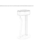 Upholstered bar stool Paluzza