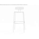 Tall bar stool made of plywood Baune