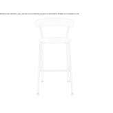 Wooden stool Schuyler