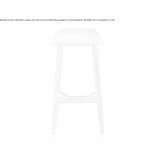 Tall wooden bar stool Saltair
